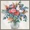 Eucalyptus Bouquet by Asia Jensen 22-in. W x 22-in. H. Canvas Wall Art Print Framed in Grey